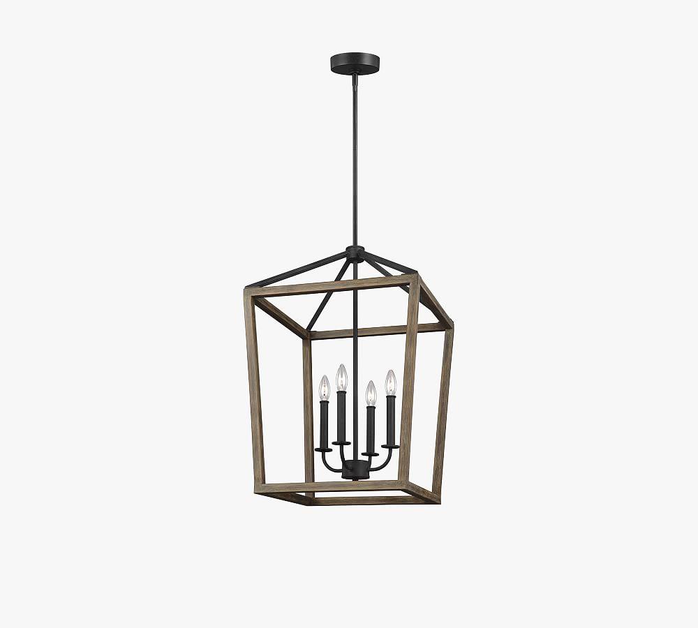 Buford Wood & Iron Chandelier (12"-26")