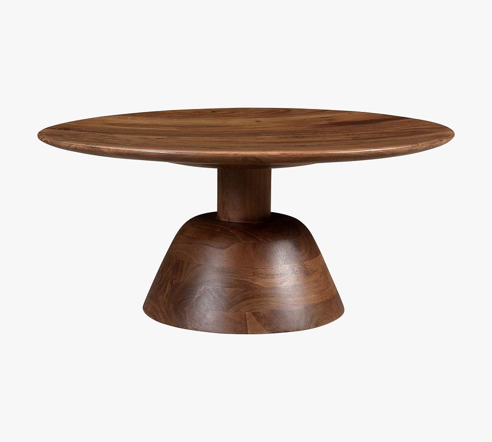 Dalton Round Coffee Table - Dark Acacia