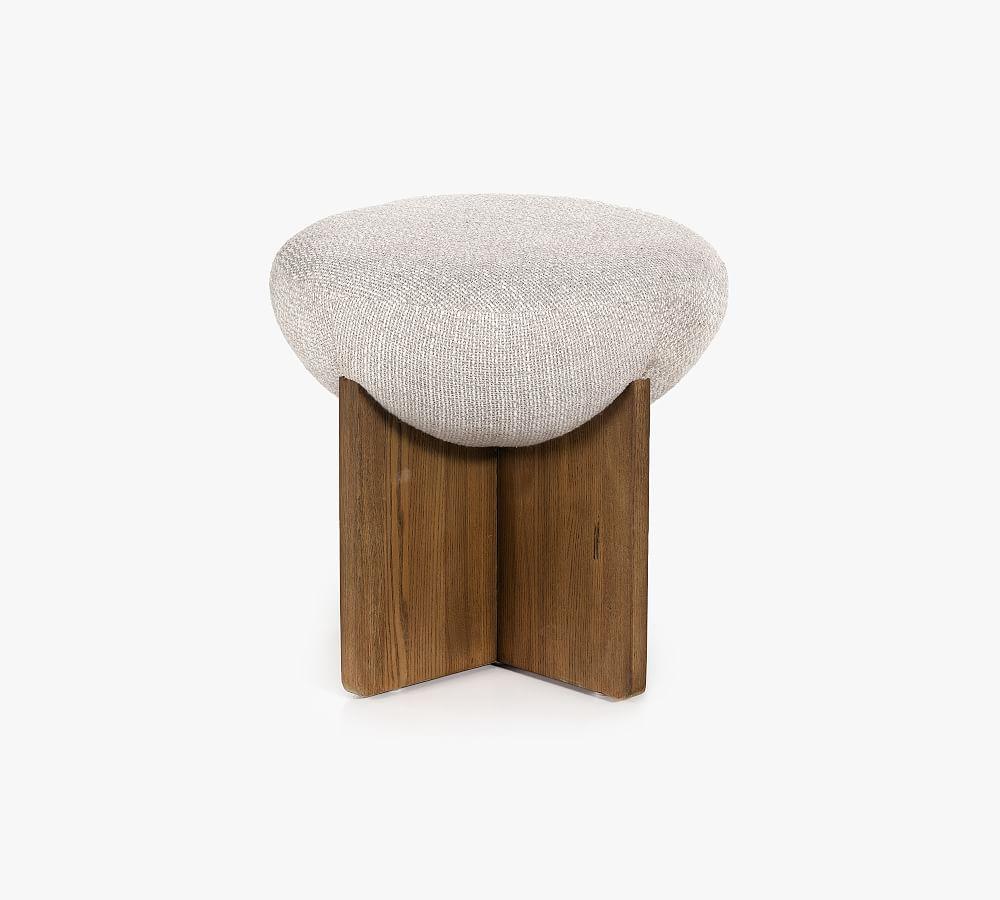 Yurewn Round Ottoman - Natural