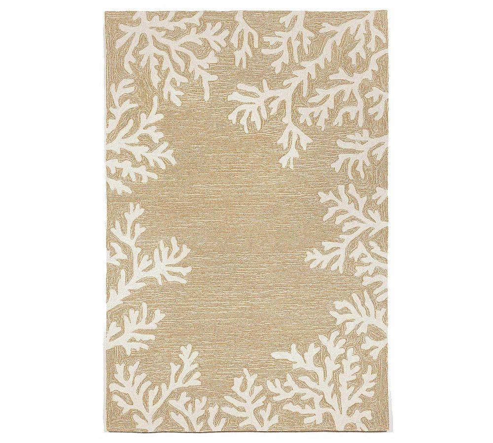 Coral Border Outdoor Rug