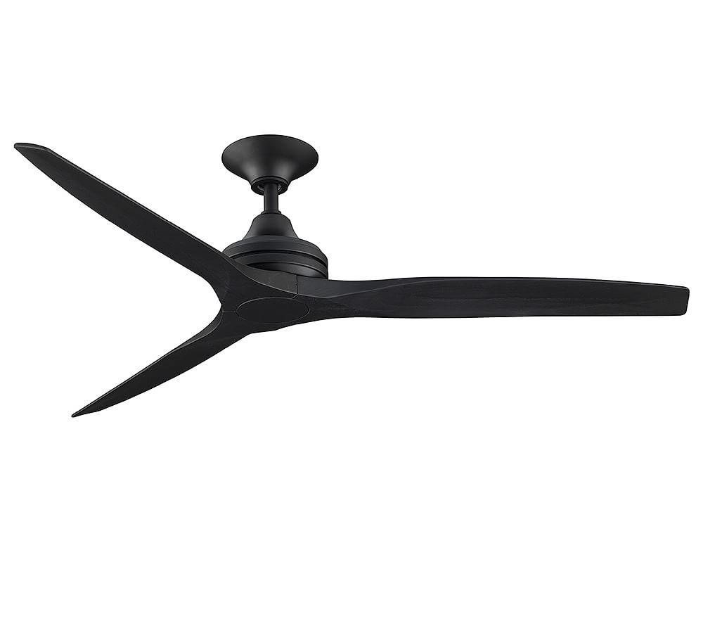 Sleek Matte Black 60" Energy Star Ceiling Fan with Remote