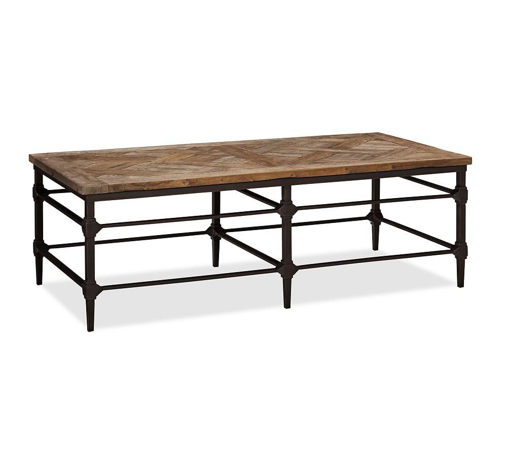 Parquet Rectangular Reclaimed Wood Coffee Table (54")