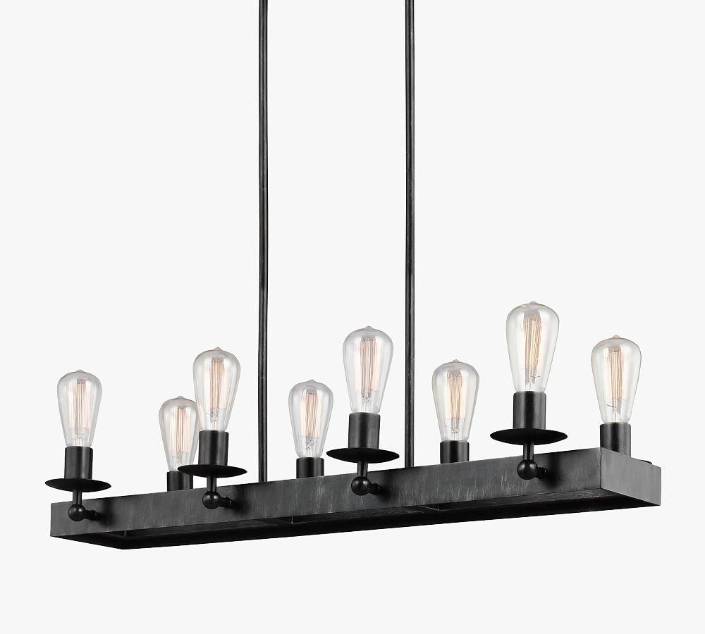 Rosswood Metal Linear Chandelier (34")