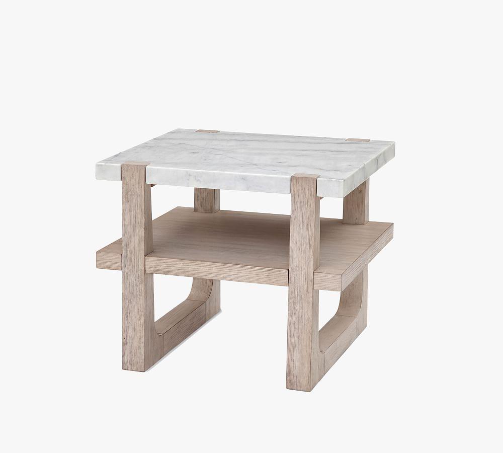 Jack Rectangular Marble End Table (24")