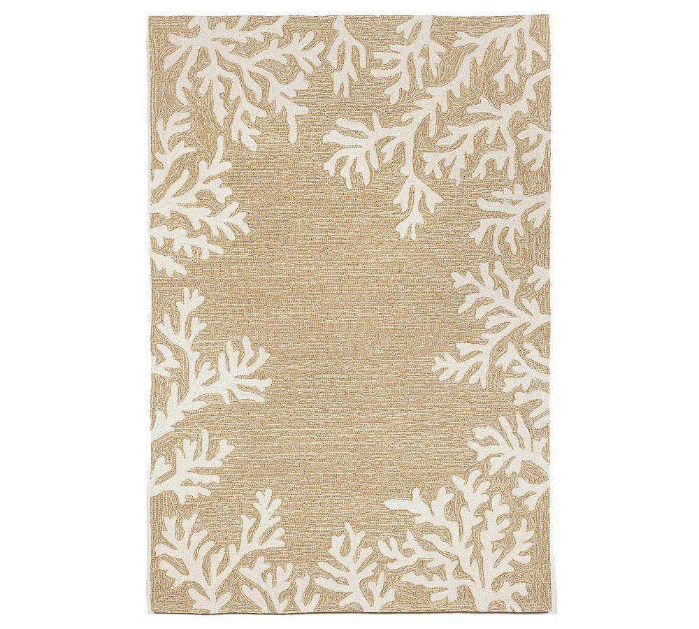 Coral Border Outdoor Rug