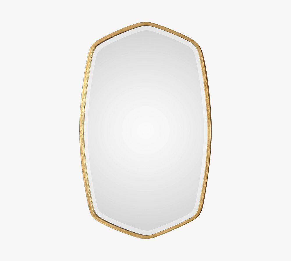 Oceano Gold Frame Wall Mirror 22" x 36"