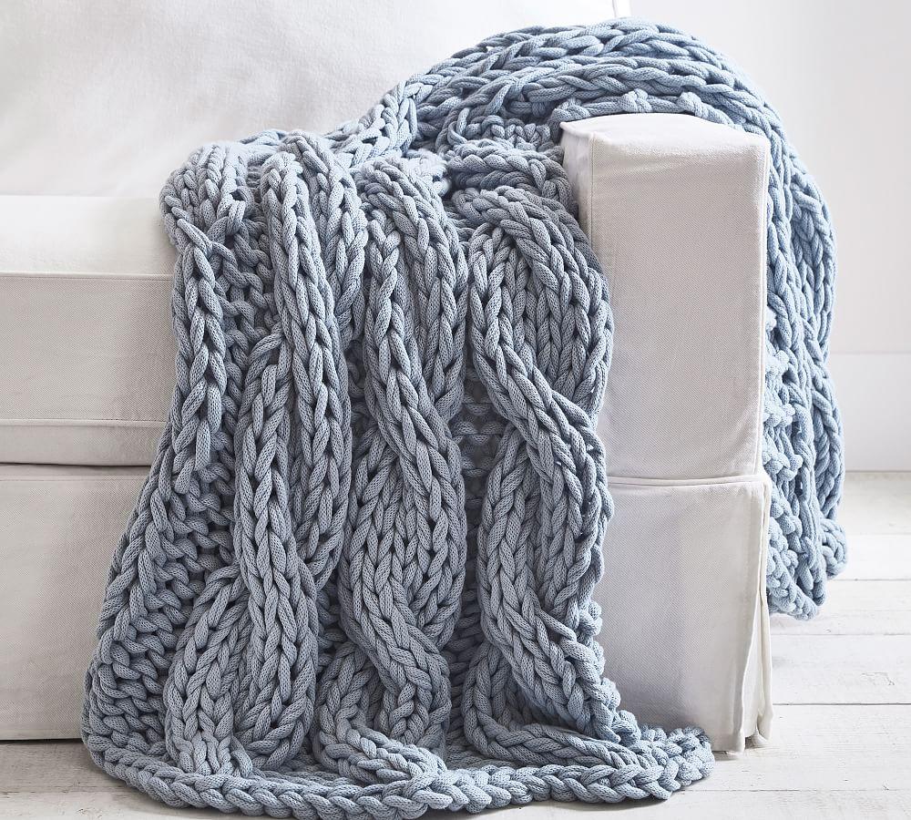 Plush Colossal Handknit Throw