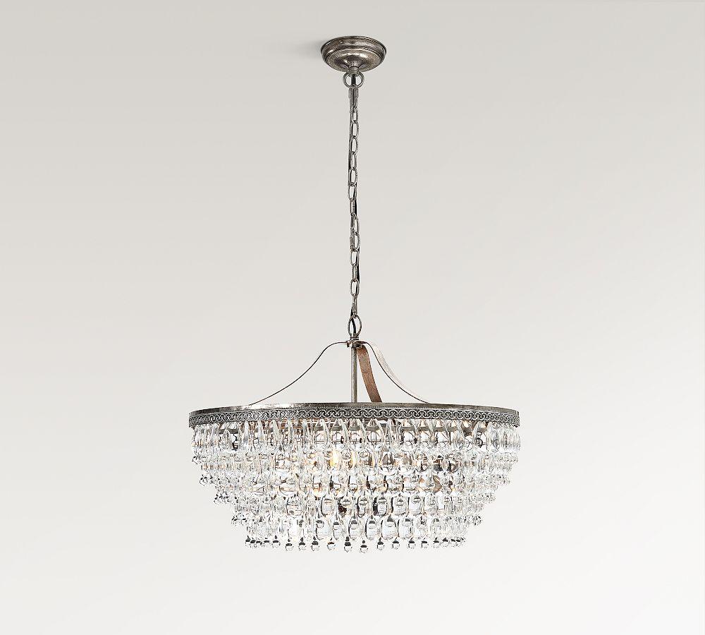 Clarissa Crystal Round Chandelier (19"-28")