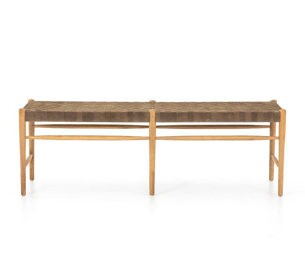 Tess Leather Bench