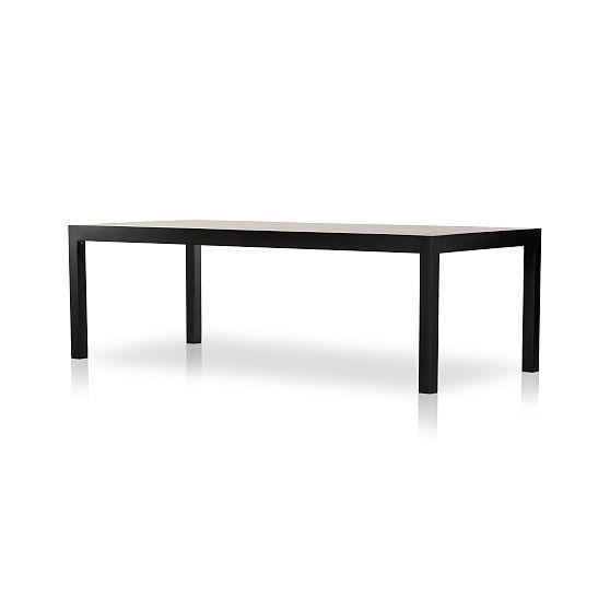 Isador Dry Wash Poplar 96" Parsons-Style Dining Table