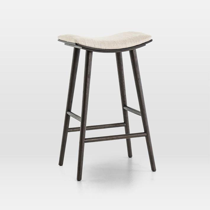 Oak Wood Saddle Bar & Counter Stools