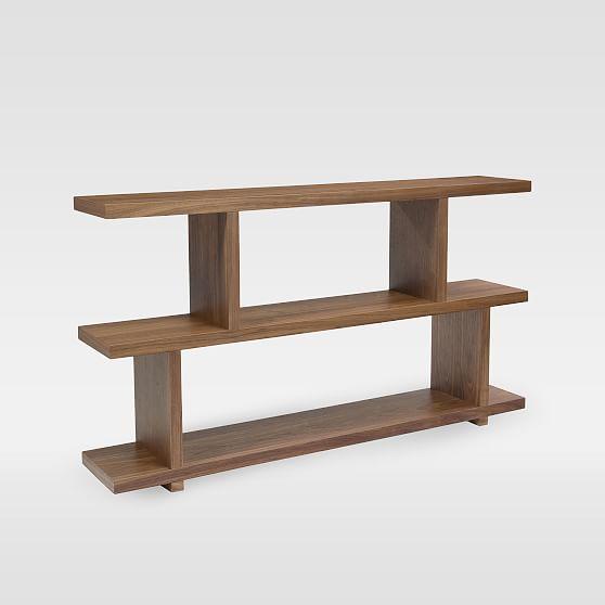 Modern Staggered Bookshelf (63")