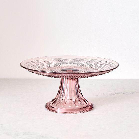 Jupiter Beaded Glass Cake Stand
