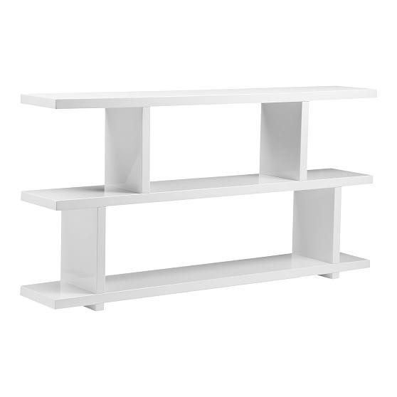 Modern Staggered Bookshelf (63")