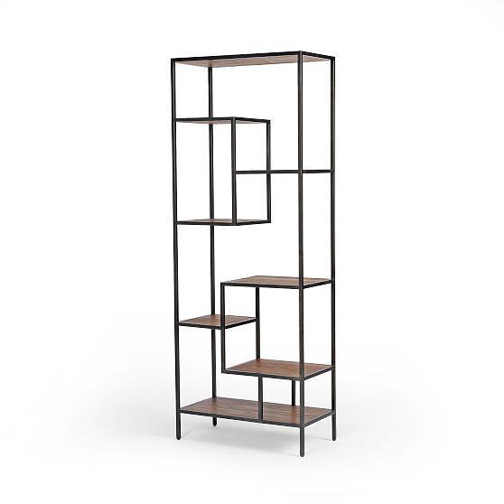 Reclaimed Pine & Iron Bookcase (31.5")