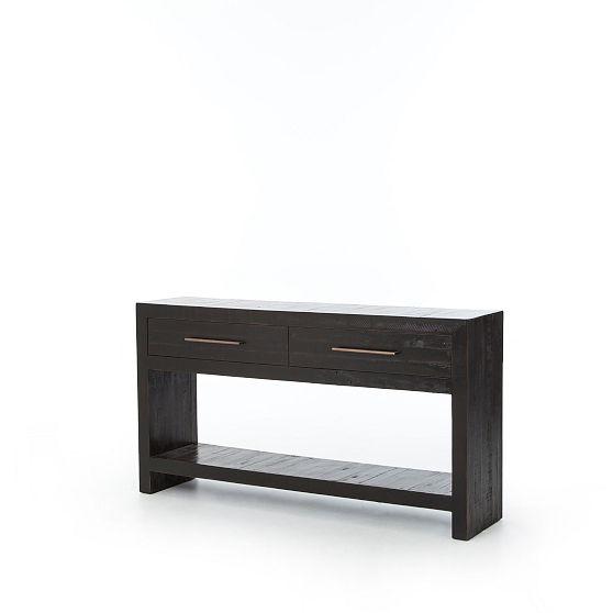 Alexa Burnished Pedestal Console (60”)