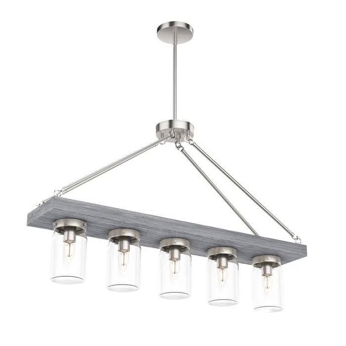 Devon Park 5 - Light Kitchen Island Linear Pendant