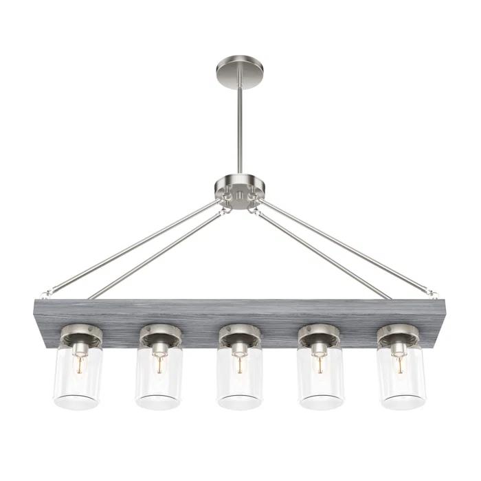 Devon Park 5 - Light Kitchen Island Linear Pendant