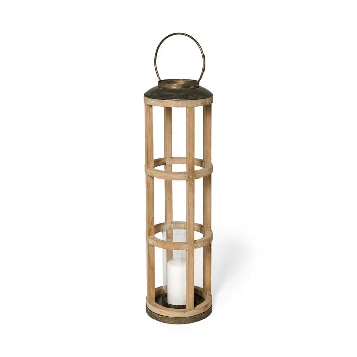 Bella Rustic Black Metal Oversized Candle Lantern