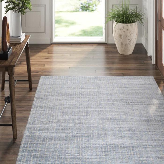 Pasargad Slate Hand Knotted Viscose Rug