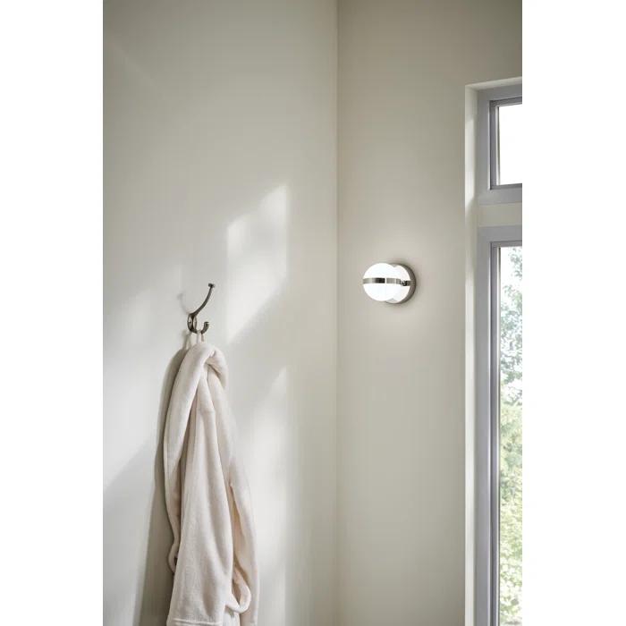 5.25 Inch 12W 1 Led Wall Sconce-Polished Nickel Finish Elan Lighting 85090Pn