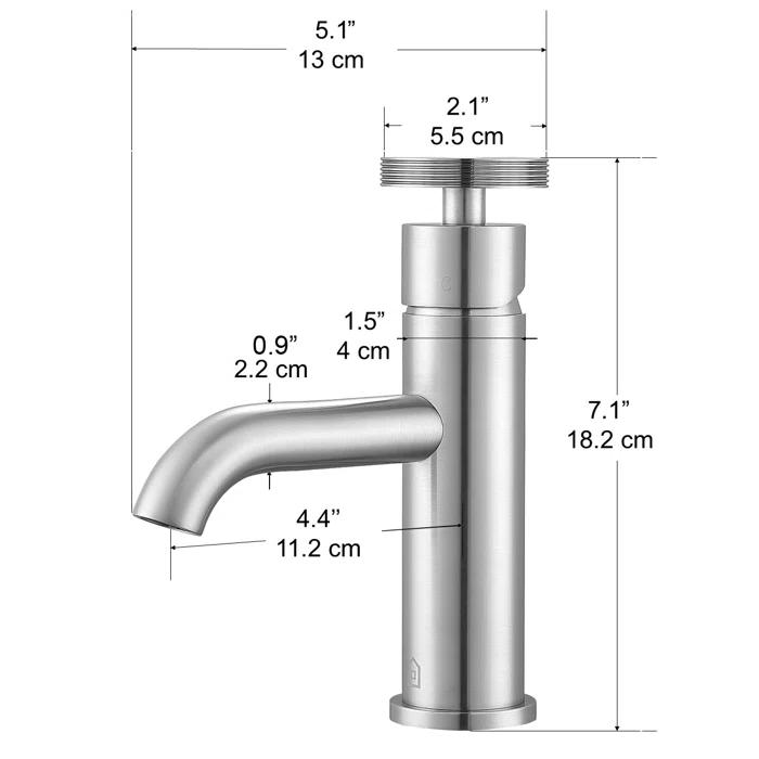 Nova Single-Hole Single-handle Bathroom Faucet
