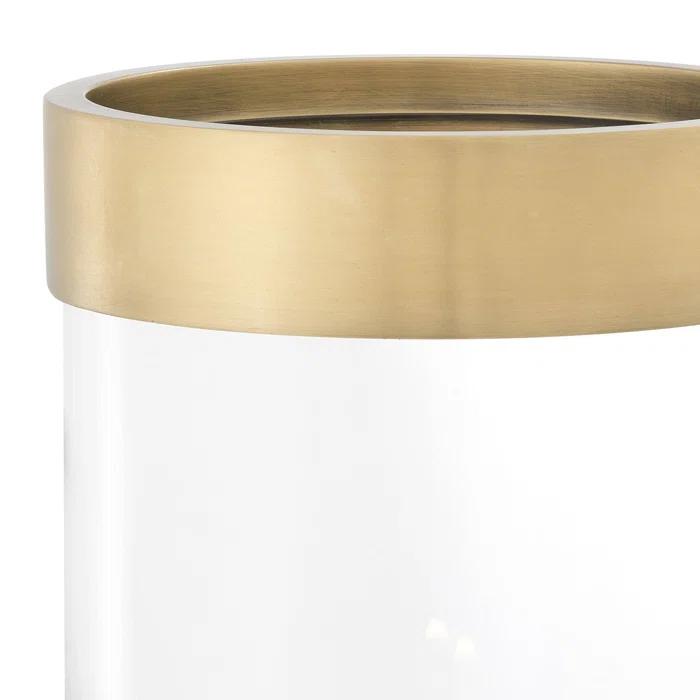 Eichholtz Vertex 12'' H Glass Tabletop Hurricane
