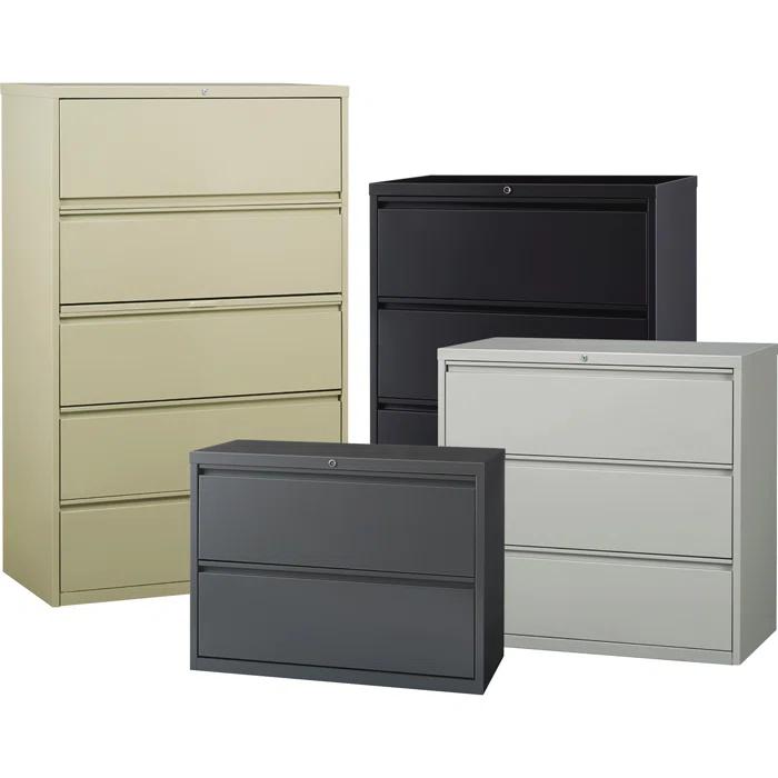 Fortress 42'' Wide 5 -Drawer Steel File Cabinet