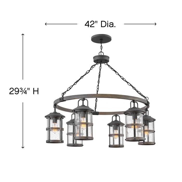 Lakehouse 12v Six-Light Outdoor Chandelier