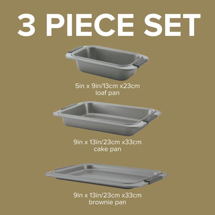 Anolon Advanced Nonstick Bakeware / Baking Set with Silicone Grips