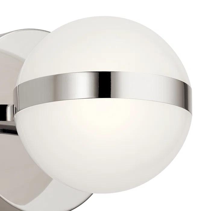 5.25 Inch 12W 1 Led Wall Sconce-Polished Nickel Finish Elan Lighting 85090Pn