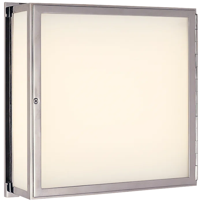 Mercer Square 12" Chrome Outdoor Bath Wall Light