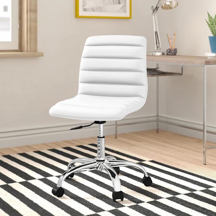 Modway Ripple Armless Mid Back Vinyl Office Chair