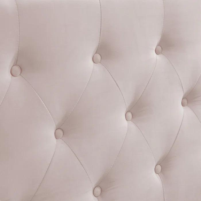 Elle Decor Amery Elle Décor Diamond Stitched Tufted Headboard with Padded Button-Tufting
