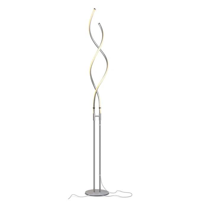 Brightech Embrace 60 in. Industrial 2-Light LED Energy Efficient Floor Lamp