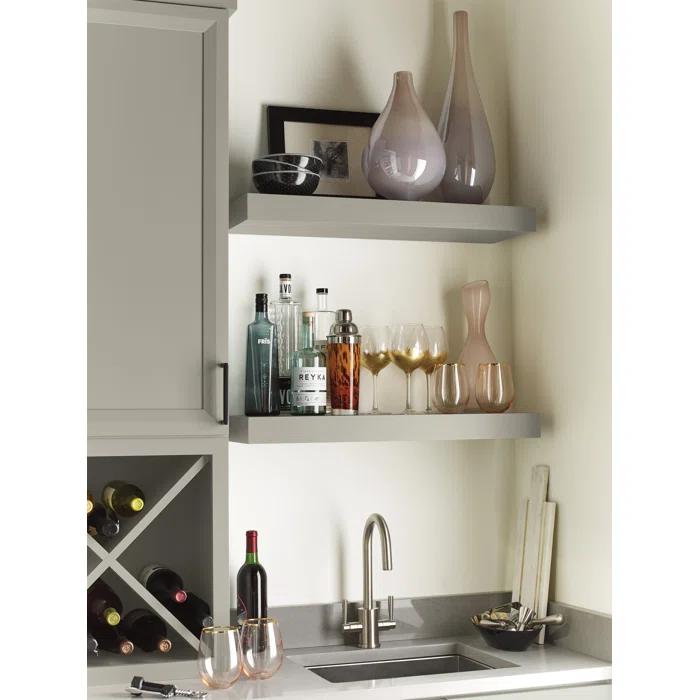 Classic Elegance 13'' Polished Nickel Traditional Bar Faucet