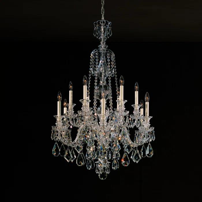 Hamilton 12 - Light Glass Classic / Traditional Chandelier