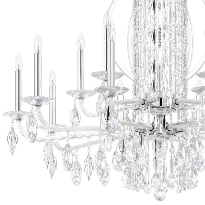 Sarella 15 - Light Glass Classic / Traditional Chandelier
