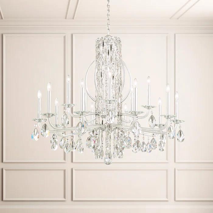 Sarella 15 - Light Glass Classic / Traditional Chandelier