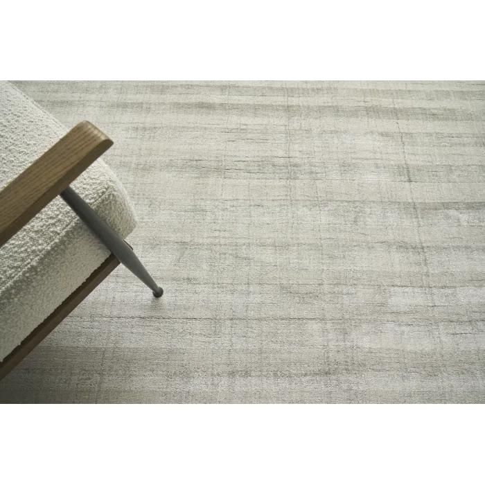 Robin Hand Loomed Striped Area Rug in Taupe/Gray