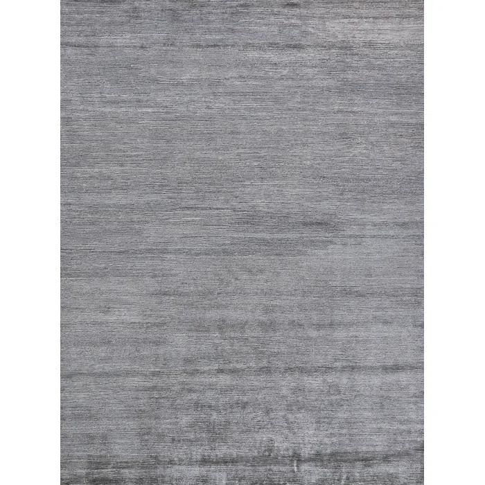 Crush Hand-Knotted Dark Silver/Silver Area Rug