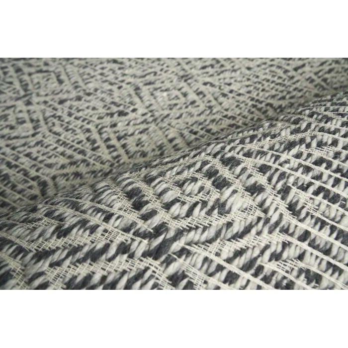 EXQUISITE RUGS Woven Earth Handmade Flatweave Wool Charcoal/Ivory Area Rug | Wayfair