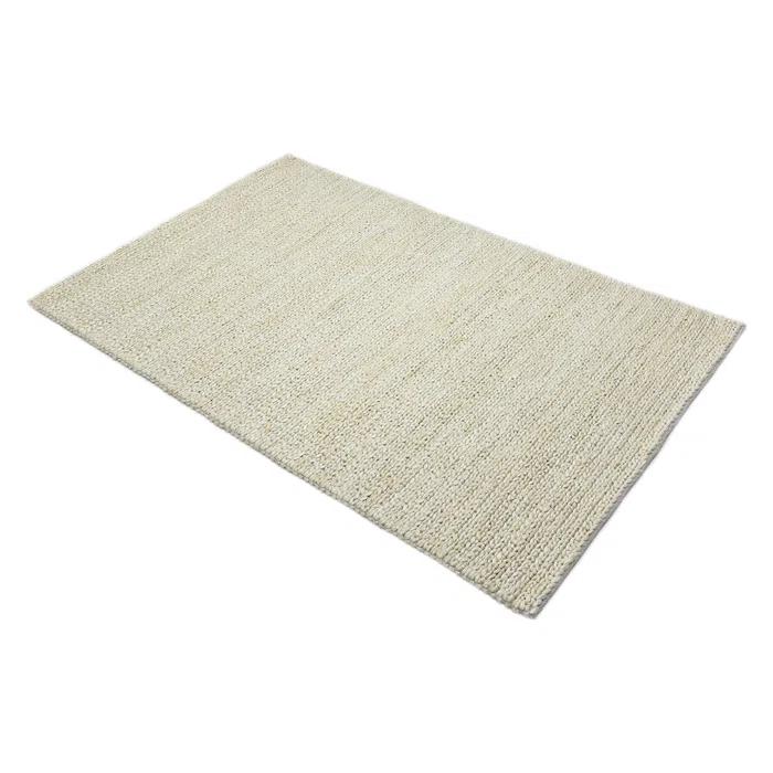 Wayne Jute Beige 9 ft. x 12 ft. Hand Woven Contemporary Transitional Area Rug