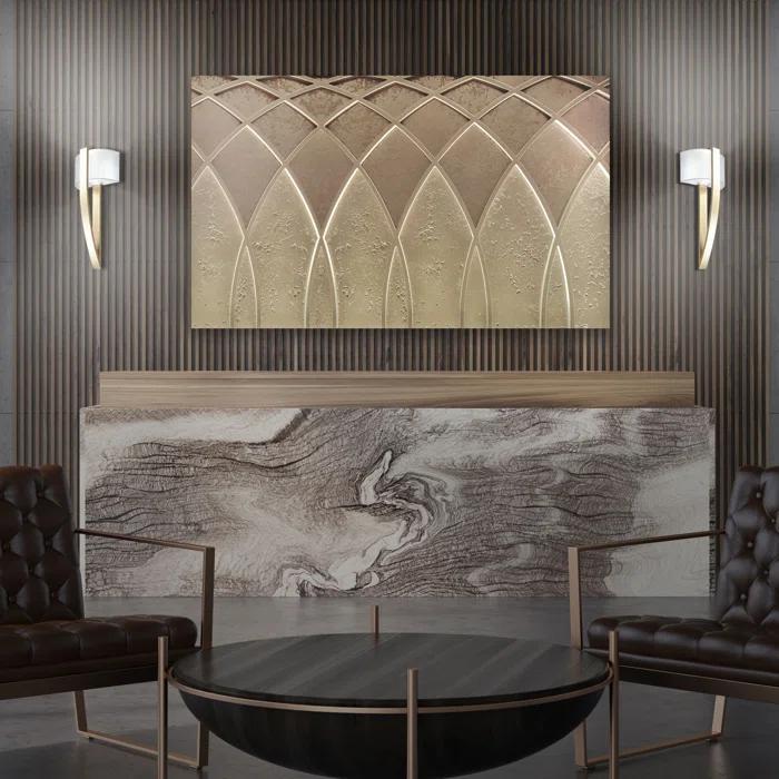 Curvana Aluminum LED Flush Mounted Sconce