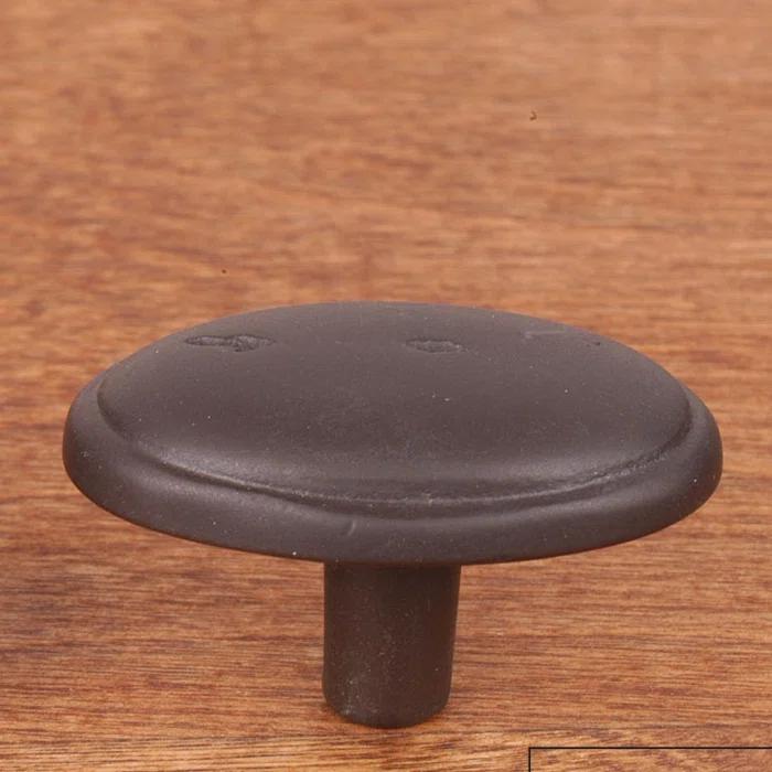 Oval Oil Rubbed Bronze Traditional Cabinet Knob with Mounting Hardware