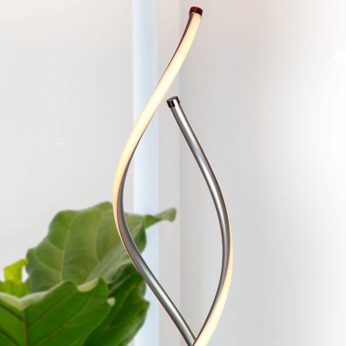 Brightech Embrace 60 in. Industrial 2-Light LED Energy Efficient Floor Lamp