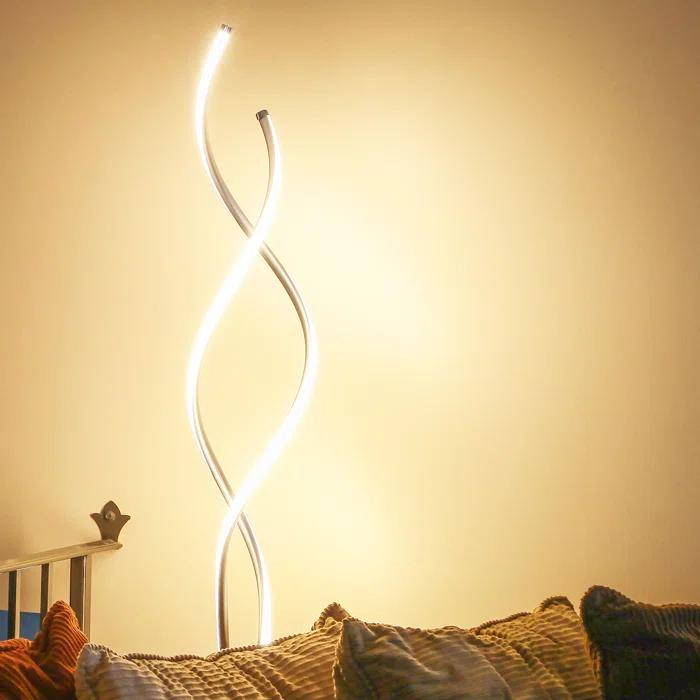 Brightech Embrace 60 in. Industrial 2-Light LED Energy Efficient Floor Lamp