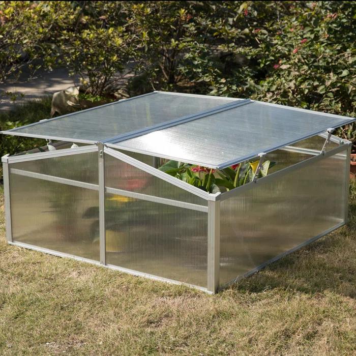 Gardenised 39.37" W x 39.37" D Mini Greenhouse