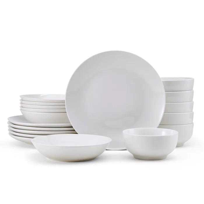 Studio Nova Alexis 18-Piece Porcelain Dinnerware Set, Service for 6
