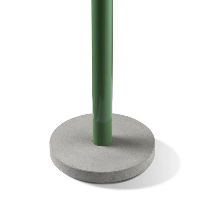 Green Aluminum and Concrete LED Floor Lamp